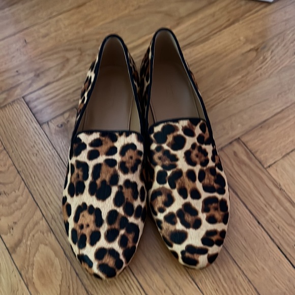 J. Crew brand new moccasins  animal print size 9 1/2 US - Picture 2 of 8